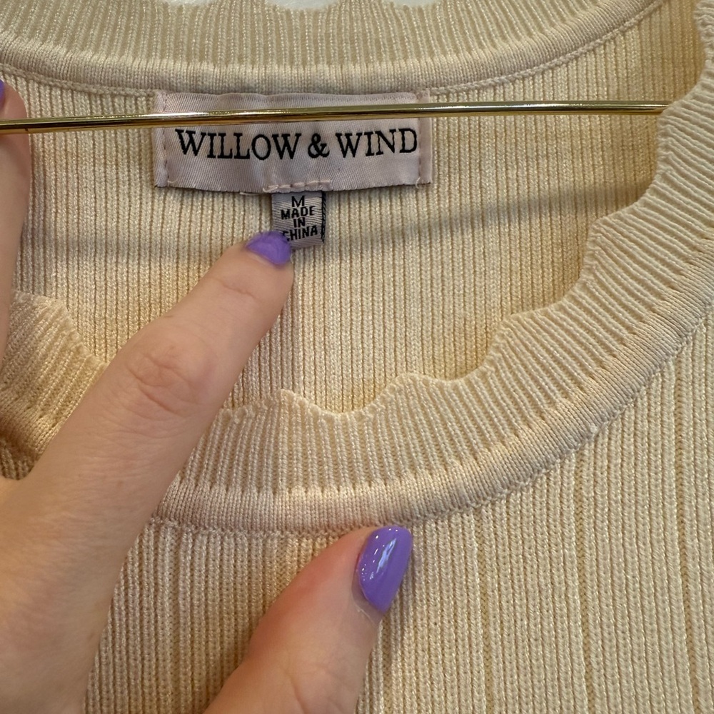 Cream Knit Woman’s Dress - Picture 2 of 2